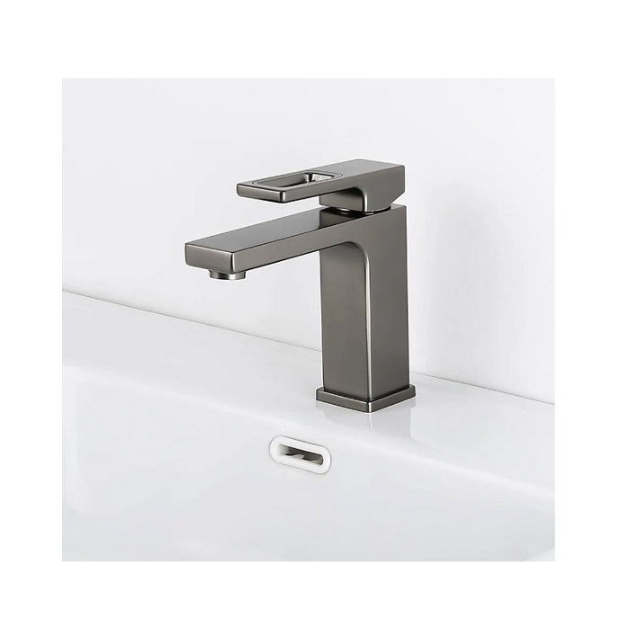 Смеситель для раковины Gappo G1017-9, оружейная сталь