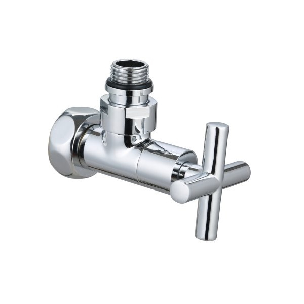 Кран для полотенцесушителя Gappo G473.0405, угловой, хром, НР-ВР, 1/2х3/4, 1 шт.