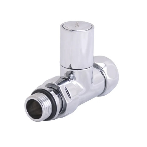 Кран для полотенцесушителя Gappo НР-ВР, 1/2х3/4, G475.0405 прямой, хром