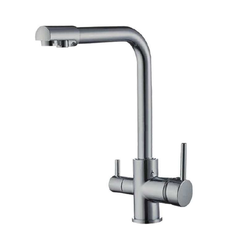 Смеситель для кухни Frud R43053 встроенный фильтр для питьевой воды, хром