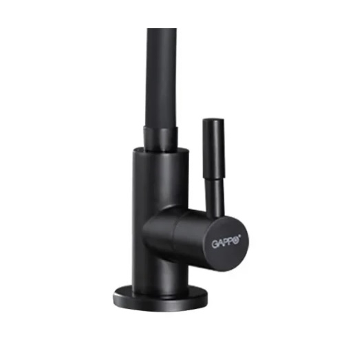Смеситель для кухни Gappo G1052-96 гибкий излив, черный