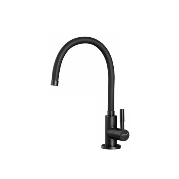 Смеситель для кухни Gappo G1052-96 гибкий излив, черный