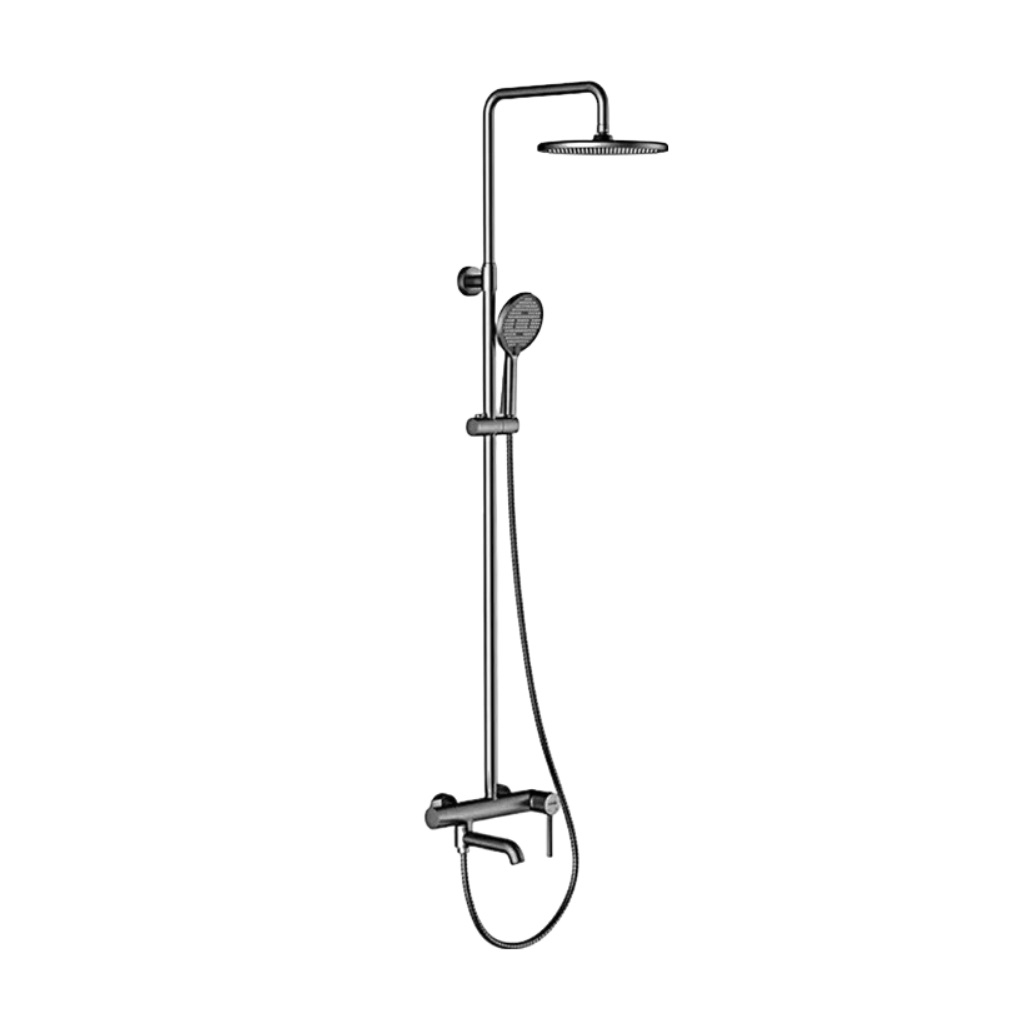 Душевая система Gappo G2406-9, оружейная сталь, латунь, тропический дождь