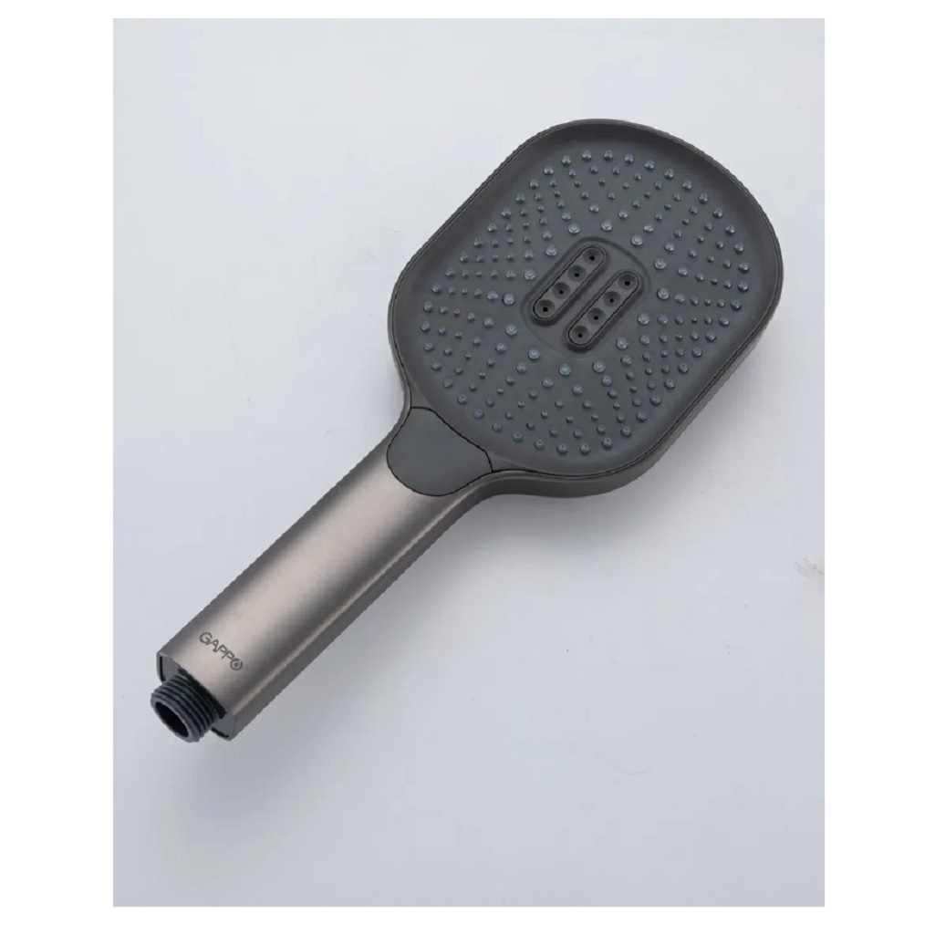 Смеситель для ванны Gappo G3210-9, латунь, выдвижной излив, оружейная сталь