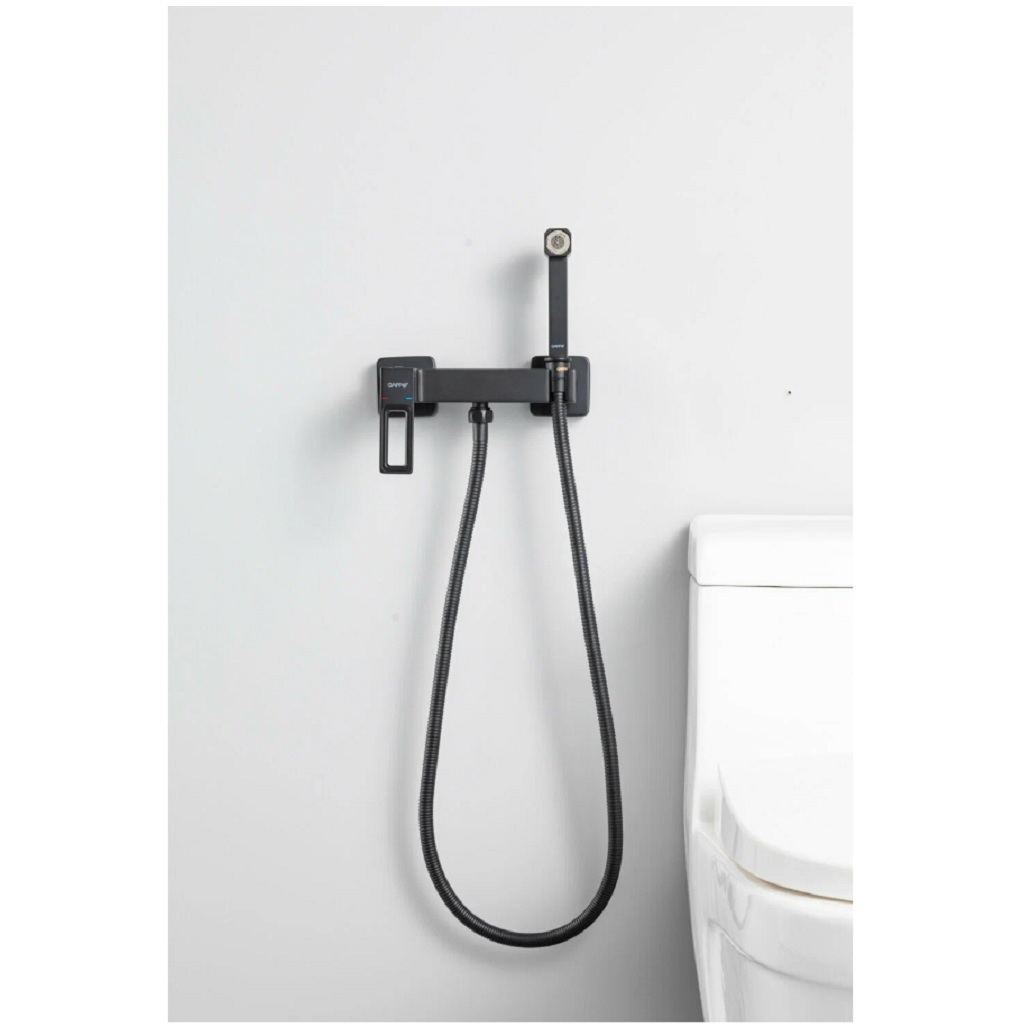Смеситель для душа Gappo G2017-6 с гигиенической лейкой, черный