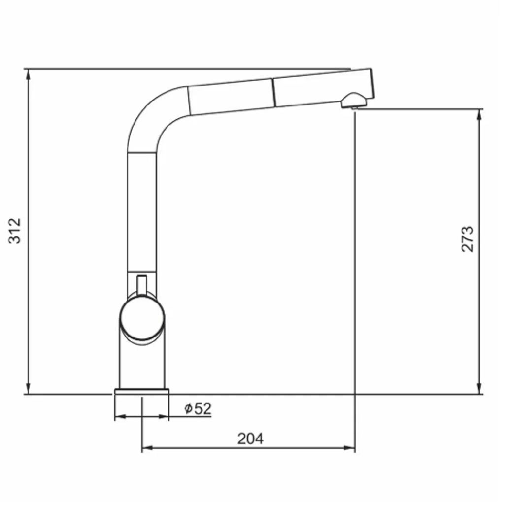 Смеситель для кухни Gappo G4397-76, гибкий излив, аэратор, матовый черный