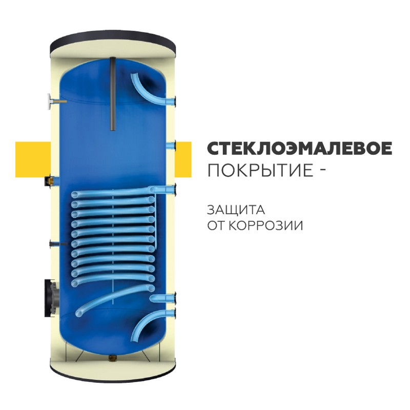 Бойлер косвенного нагрева Elsen EWH01.160, напольный, 27.6 кВт, 160 л