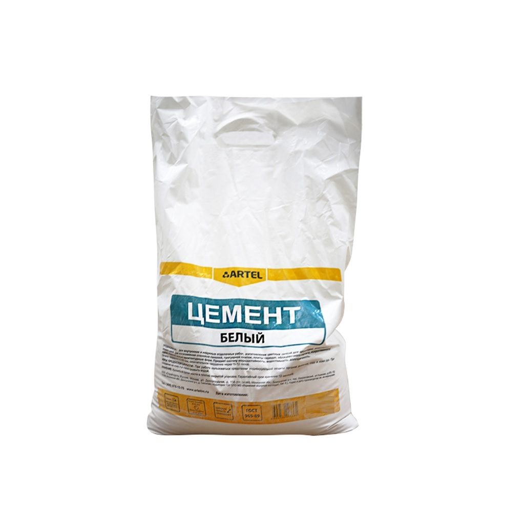 Цемент Артель, белый, 3 кг, для внутренних и наружных работ, 39840