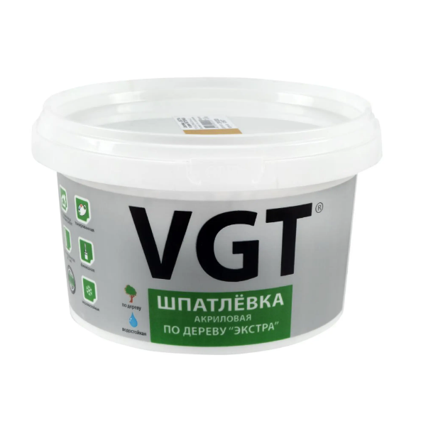 Шпатлёвка VGT ЭКСТРА по дереву дуб 1 кг