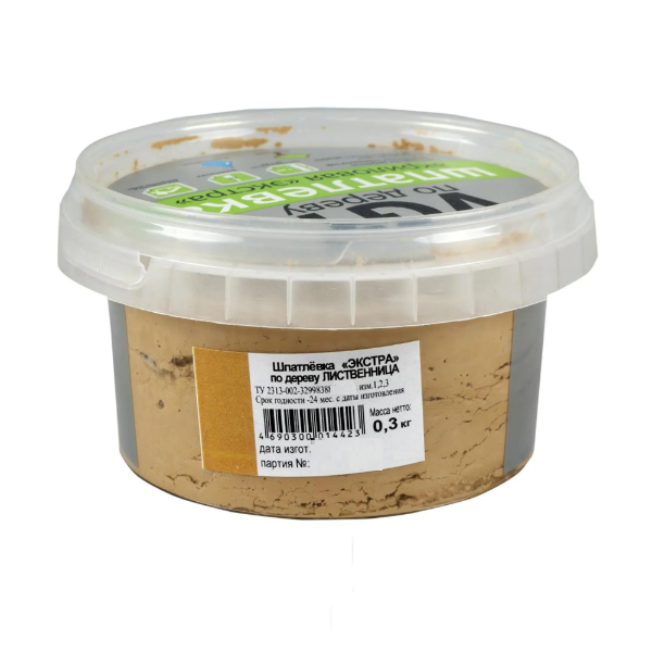 Шпатлёвка VGT ЭКСТРА по дереву, лиственница 0,3кг