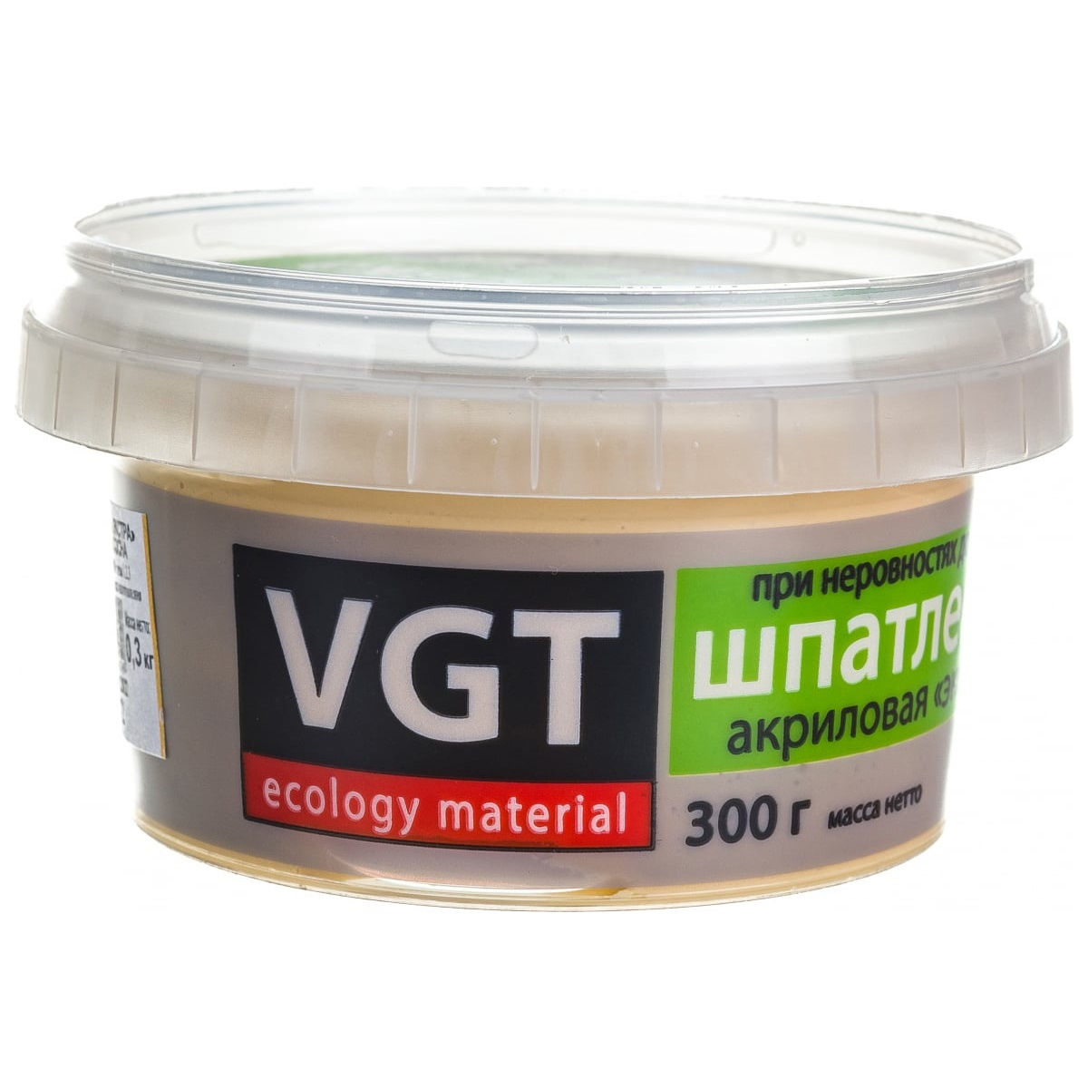 Шпатлёвка VGT ЭКСТРА по дереву, сосна 0,3кг