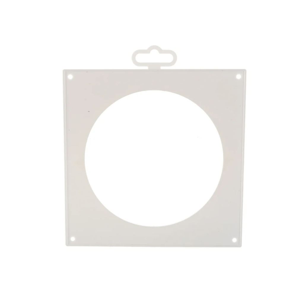 Накладка торцевая Era 12.5НКП 170х170мм d130мм, пластик, белый