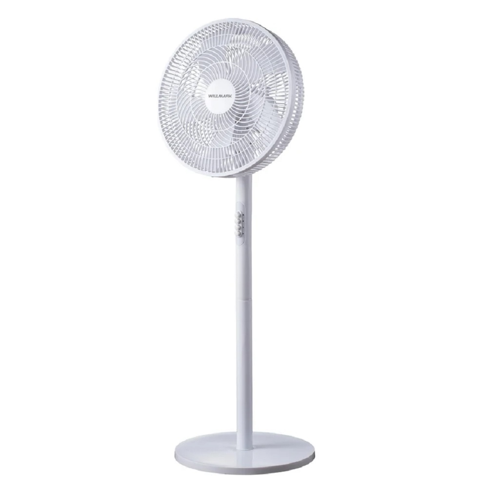 Вентилятор напольный Willmark WSF-45W, механическое управление, 3 скорости, белый, 50 Вт