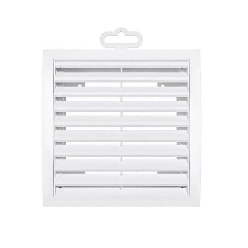 Вентиляционная решетка наружная Era, 200х200 мм, белая, пластик