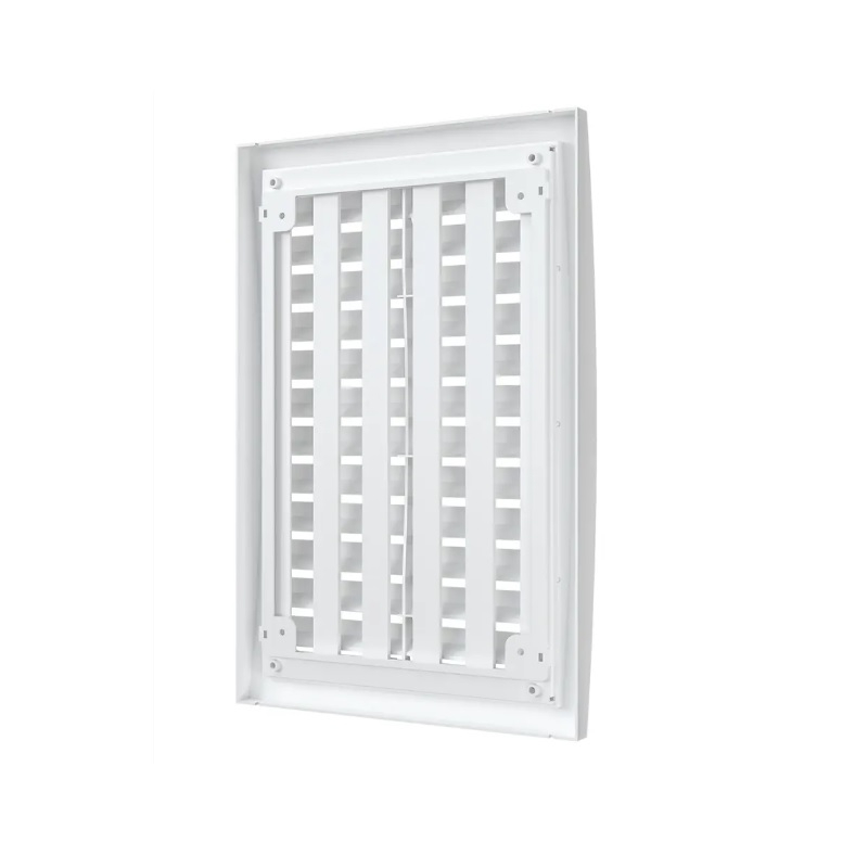 Вентиляционная решетка регулируемая разъемная Era, 200х300 мм, коричневый, пластик