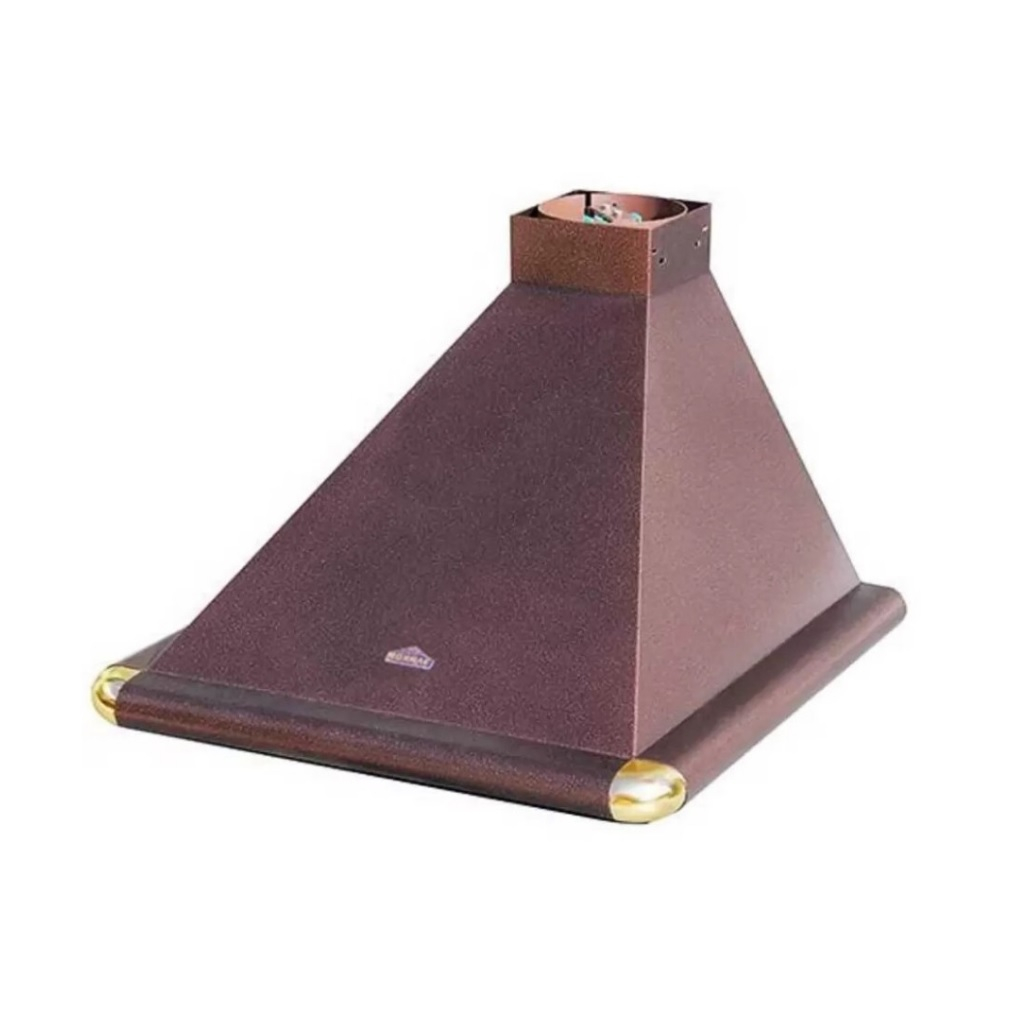 Вытяжка каминная Elikor Сатурн 50П-180-В1Л медный антик, золотистый